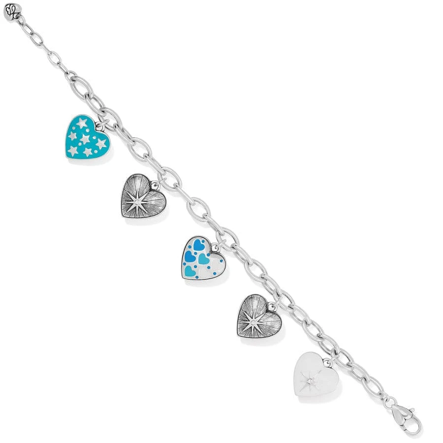 Amore Shades Hearts Charm Bracelet - Image 2