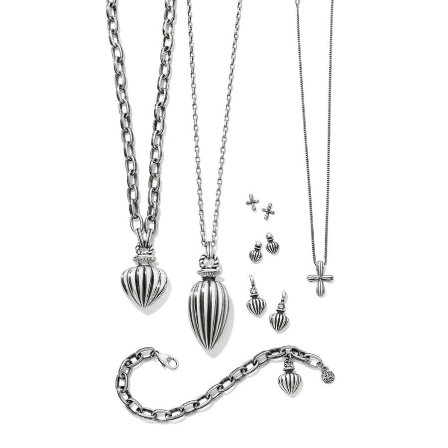 Amphora Cross Post Hoop Earrings - Image 2