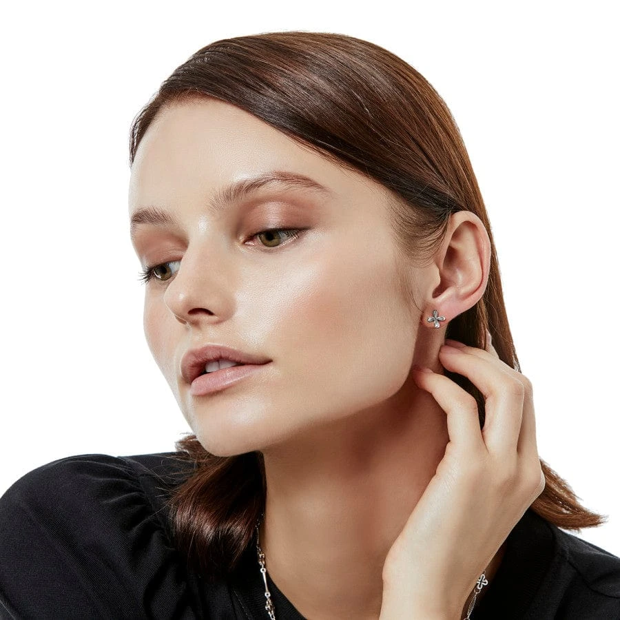 Amphora Cross Post Hoop Earrings - Image 3