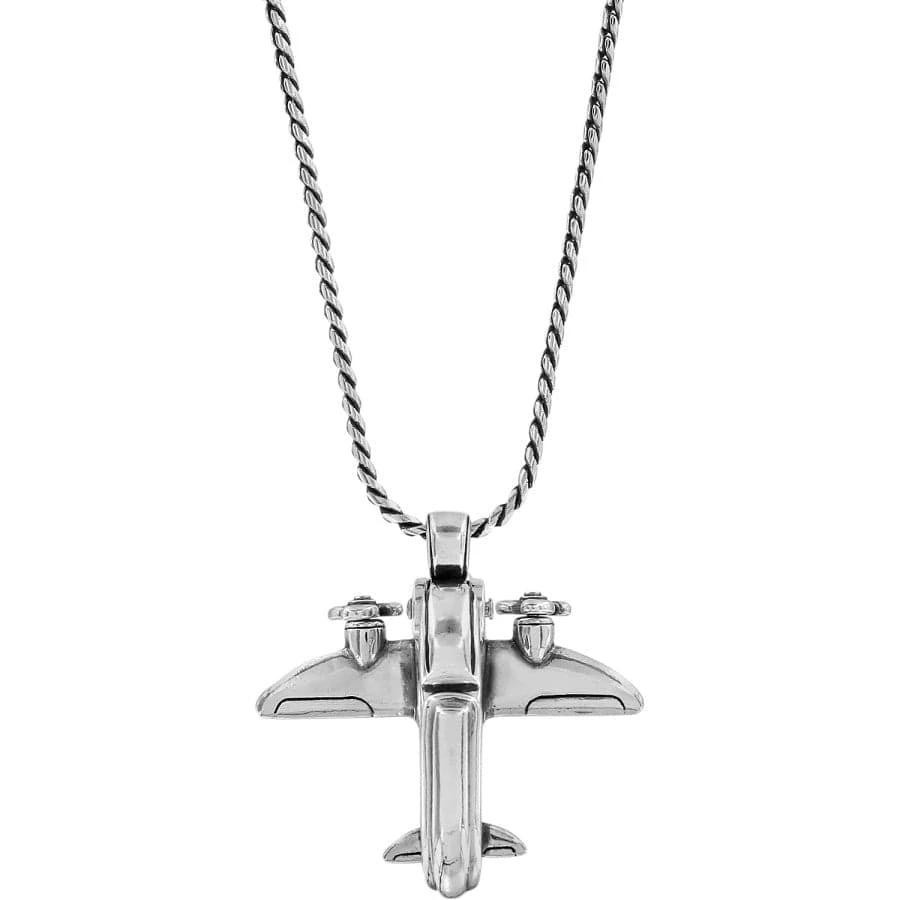 Aviator Badge Clip Necklace - Image 2