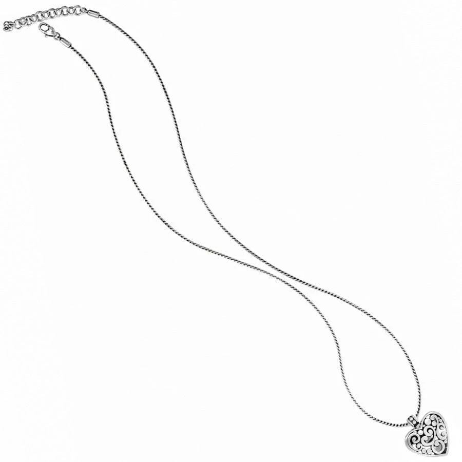 Contempo Heart Badge Clip Necklace - Image 3