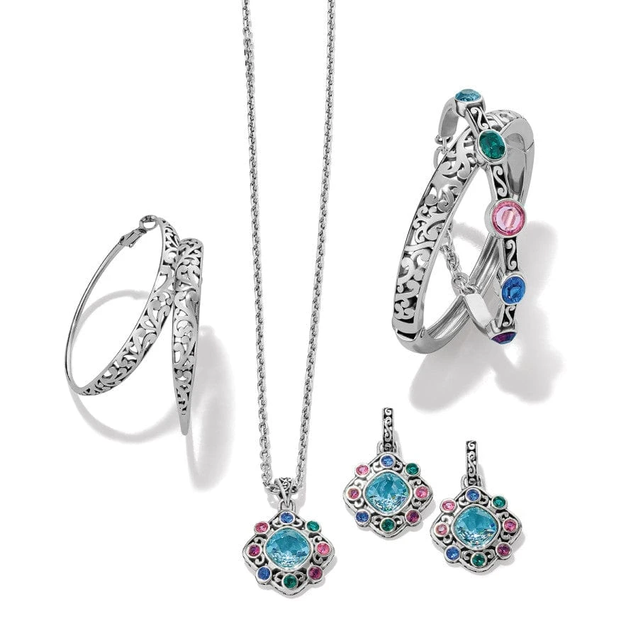 Elora Gems Palette Post Hoop Earrings - Image 2