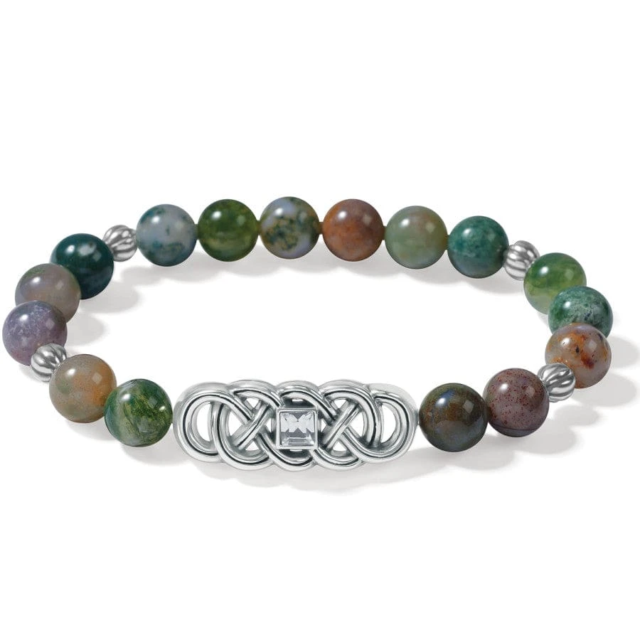 Interlok Lustre Jasper Stretch Bracelet - Image 2