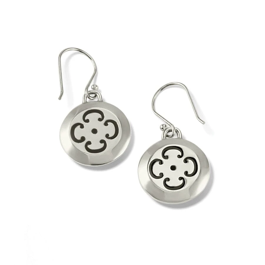 Meridian Eclipse Disc French Wire Earrings - Image 2