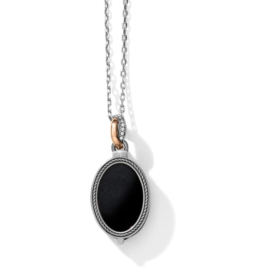 Neptune's Rings Oval Black Agate Reversible Short Necklace - Image 2
