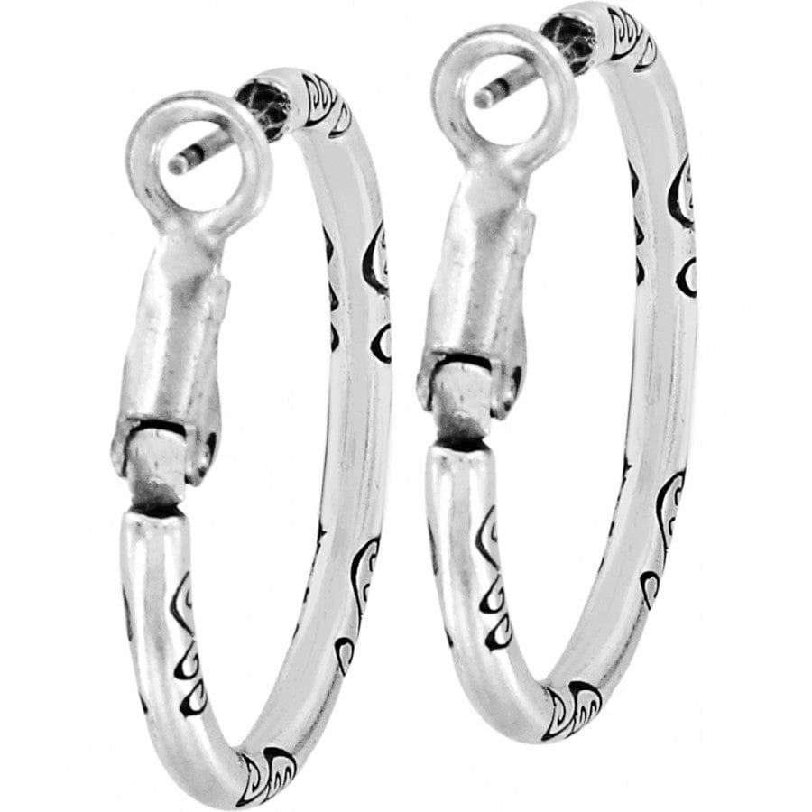 Small Hoop Charm Earrings - Image 4